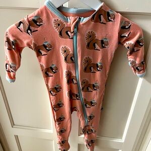 Kickee Pants Onesie Sleeper Squirrels 0-3 Months